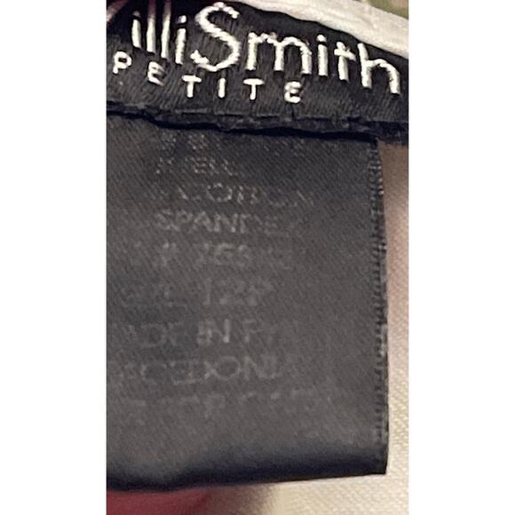 Willi Smith Floral Front Zip Cropped Stretch Pants-Size 12P - Picture 6 of 7